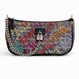 Y2K Juicy Couture -  Logo Print Chain Shoulder Bag